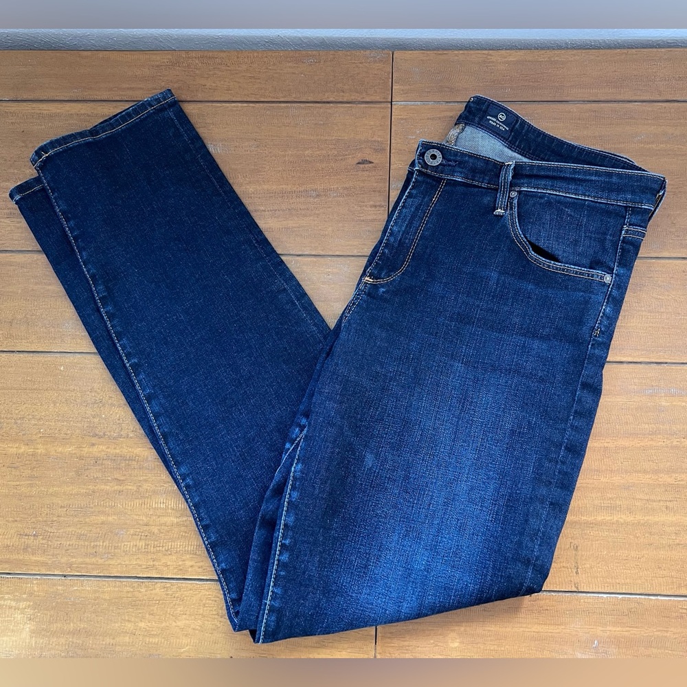AG Prima Mid Rise Cigarette Jeans Slim Straight Dark Wash Sz 32 30 Inch Inseam - Picture 5 of 15